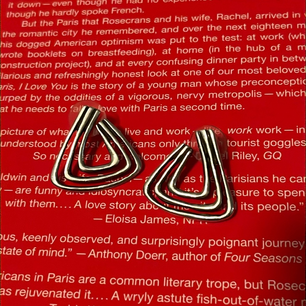 Silver earrings